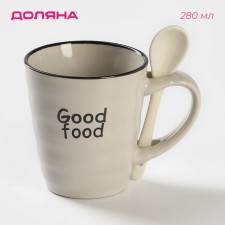 Ceramic mug with a spoonful of the share 