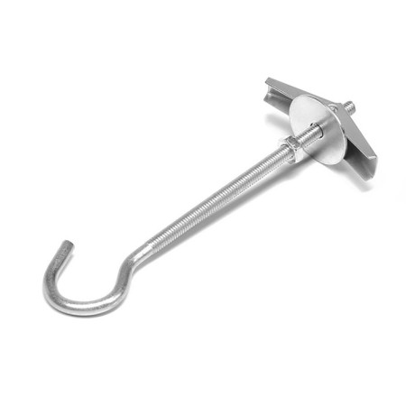 Anchor "Tundra", ceiling, folding, spring, with a hook, white zinc, m4-2