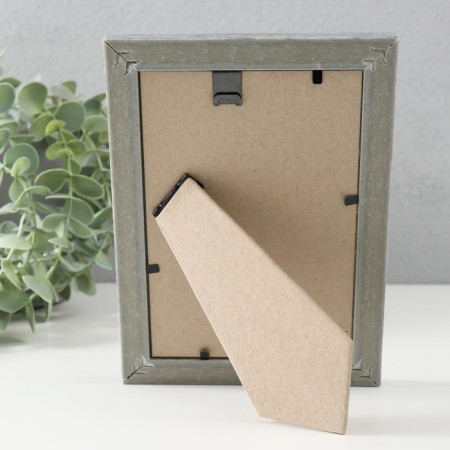 Photo frame Plastic "Vintage" 10x15 cm, frosty silver-3