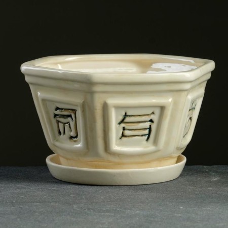 Set of pots 3 pcs. "Bansya" white: 6l, 2.3l, 1l-1