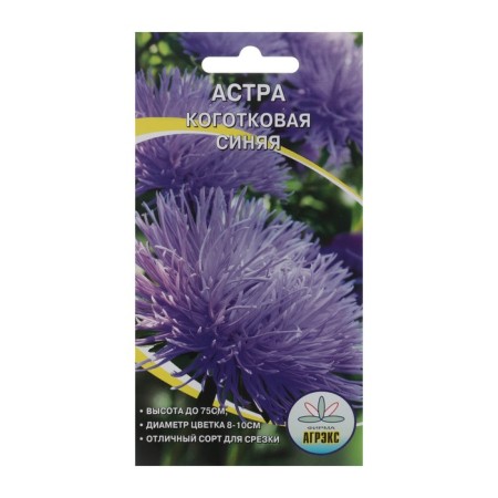 Flower seeds Annual Astra "Clack Blue", 0.2 g