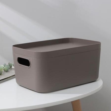 Storage box with the infinity lid, 20 × 29 × 14.5 cm, 6.2 l, the color is French gray color