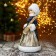Snow Maiden "in Christmas blue fur coat" 17x35 cm