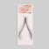Manicure nippers for cuticle, 9.5 cm, blade length - 10 mm, on the blist, silver color