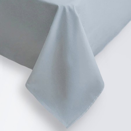 Ecothee sheet "Monopasse", satin, size 220x240 cm, color gray-blue
