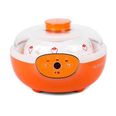 Jogurtnitsa Oursson Fe2305D/Or, 20 W, 1.5 l, 1 capacity, timer, display, orange-1