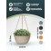 Kashpo for flowers suspended, 4 liter sand 25x25.5x12.7cm