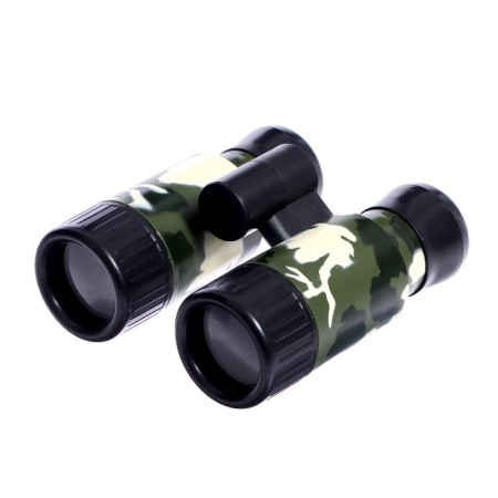 Binoculars have a collapsible “partisan”, with a compass, the color of a mix, in a package