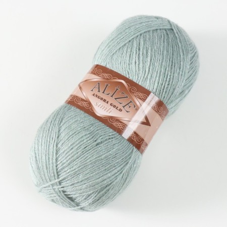 Yarn "Angora Gold Simli" 75% acrylic, 20% wool, 5% metallic 500m/100g (515 almonds)-2