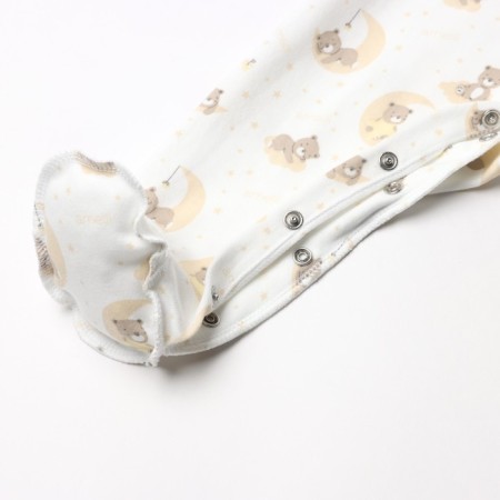 Overalls with closed handles, milk color, height 62 cm-3