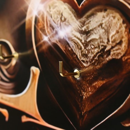 Open Key "Love" 5 hooks, 23x32 cm-2