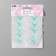 Knitted elements "Double butterflies", 5 × 4 cm, 10 pcs, mint/white color