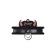 Pecado BDSM chocker-sewer, ring in the ring, genuine leather, black
