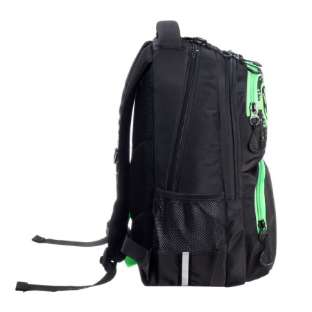 School backpack, 39 x 28 x 20 cm, Grizzly, ergonomic back, laptop department, black-3