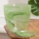 Flower pot with pallet No. 5 "Aleb" Green, 3 l