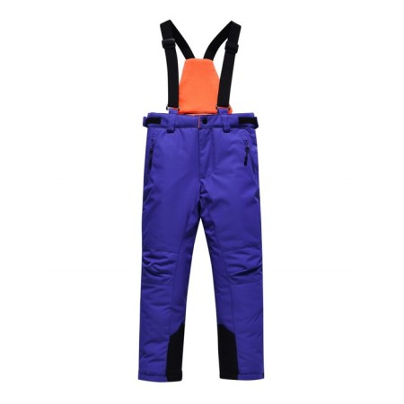 Ski costume for a boy, height 140 cm, orange color-4