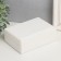 Casket to the leatherette for jewelry "Matte surface. Rectangular" white 16x11.5x5.5 cm