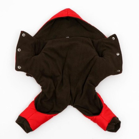 Zimovye jumpsuit for animals, L (DS 28-30, OG 40-44 cm, Osh 32 cm), Red-5