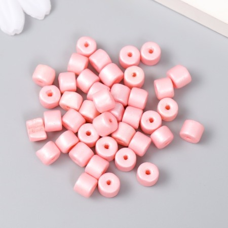 Beads for creativity plastic cylinder "Budons of cherries" set of 20 g 0.6x0.6x0.5 cm-1
