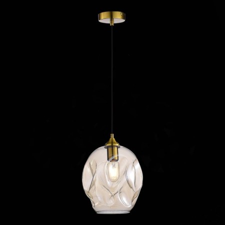 STL LUCE Sus. SL1188.313.01. Idesia. 1x60 W, E27, 23x23x29.6 cm, brass color-1
