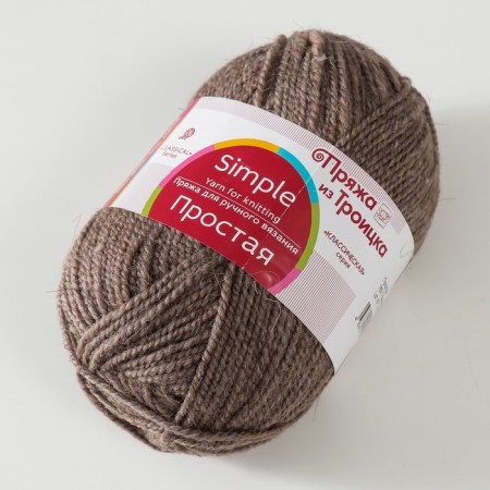 Yarn "simple" 50% wool, 50% acrylic 200 m/100g (165 -t.-1