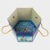 New Year. The gift box New Year's hexagon is small "Winter Fun" with rope pens, 210x210x185 mm.