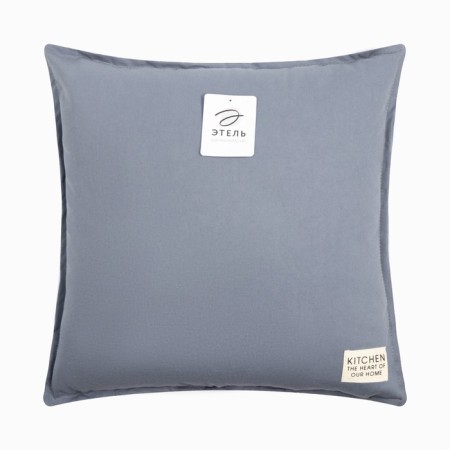 Ethel pillow, 45x45+1 cm, blue, 100% cotton-6