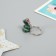 Polystone keychain "Snake in the New Year's cap/scarf" mix 1.5x1.5x3 cm