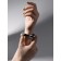 Bracelet cuff "Trend" volumetric, metal, color silver