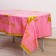 Great tablecloth, 137 × 220 cm, pink color