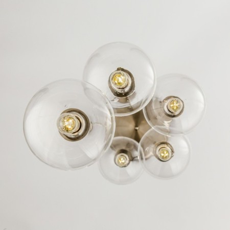 Suspended lamp Citilux "Tommy" CL102051, 36x36x56 cm, 5x40W, E14, gray color-5