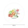 The tablecloth "Vegetable set", round, Saten, d = 150 cm
