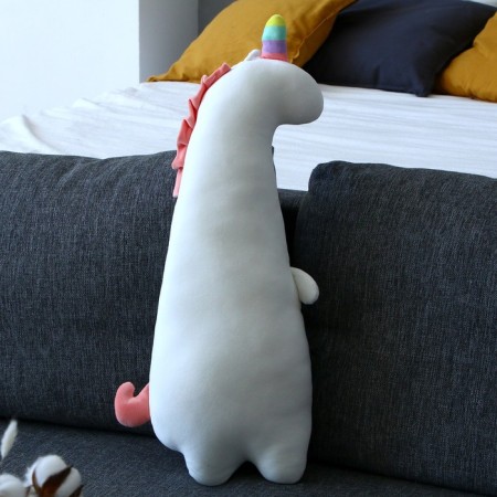 Soft toy-podushka "Unicorn", 60 cm, white color-1