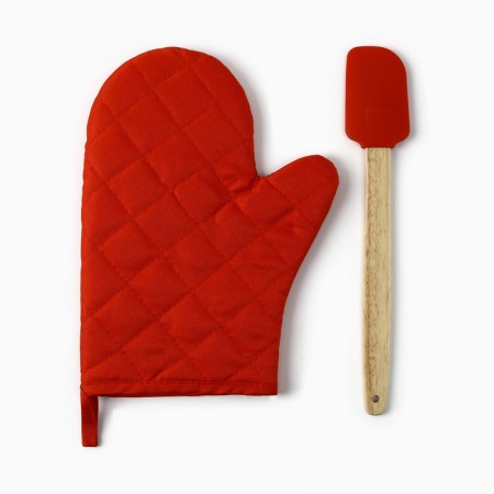 Set of Gift Dolyana "Live Beautiful": mittens-output, silicone blade-2