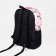 School backpack of textiles on lightning, 3 pockets, pink color