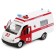 The Gazelle Resuscitation machine is inertial, light and sound effects, metallic