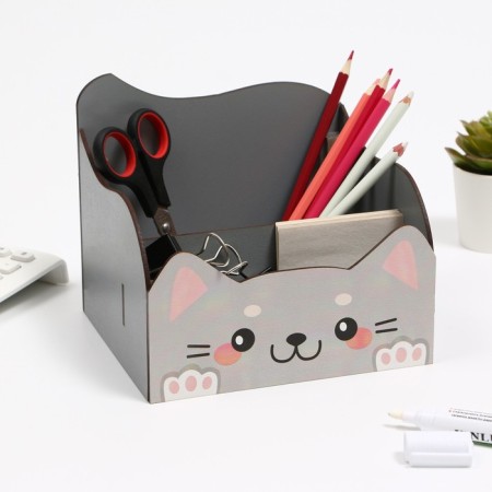 Organizer for stationery "cat" 176 x 150 x 140 mm-3