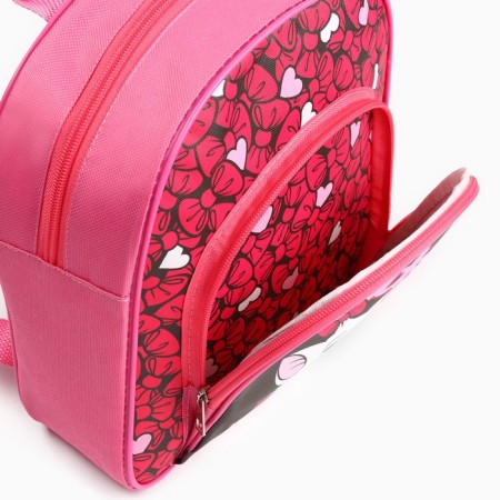 The backpack of the textile is a pocket 25*24*9cm, cats aristocrats-1