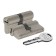 Cylinder mechanism 164 SN/62, 26+10+26 mm, 5 cl., Nickel color