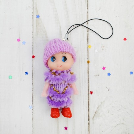 Trick "Doll", in a hat and scarf, MIX color