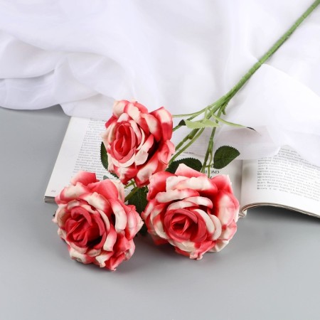 Artificial flowers "Paloma Rose" D-8 cm 53 cm, pink