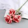 Artificial flowers "Paloma Rose" D-8 cm 53 cm, pink