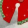 Polyanka under the Christmas tree "New Year's quirks" Santa Claus at the Christmas tree, D-60 cm, red-green