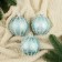Set of balls Plastic D-8 cm, 3 pcs "Fairytale patterns" stripes, green