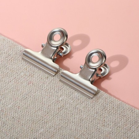 Clips for cut, 2.1 cm, 10 pcs, silver color-3