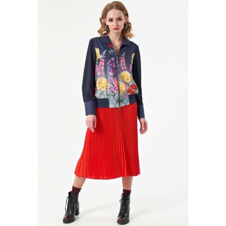 Female jacket, size 42, blue color-4