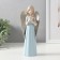 Souvenir Polystone "Girl-Angel in with silver wings" 8x7x22 cm