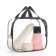 Cosmetic bag with lightning, with handles, black color
