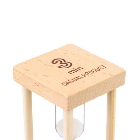 Sanding clock "Afrin", 3 minutes, 8.5 x 4 cm, white sand-2