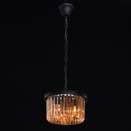 Goslar chandelier, 3x60W E14, black color, gold-1
